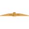 Ekena Millwork Eugene Rough Sawn Timber Gable Bracket, Western Red Cedar, 60"W x 10"H x 2"D x 6"F, 4/12 Pitch GBW060X10X0206EUG00RWR - alternate 3